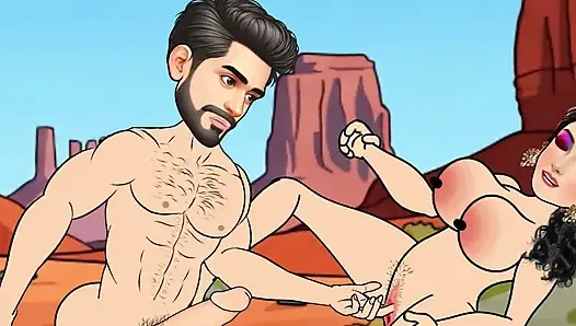 Pinky and Baban's desert me sex video. Big cock and big boobs Cartoon Sex Videos