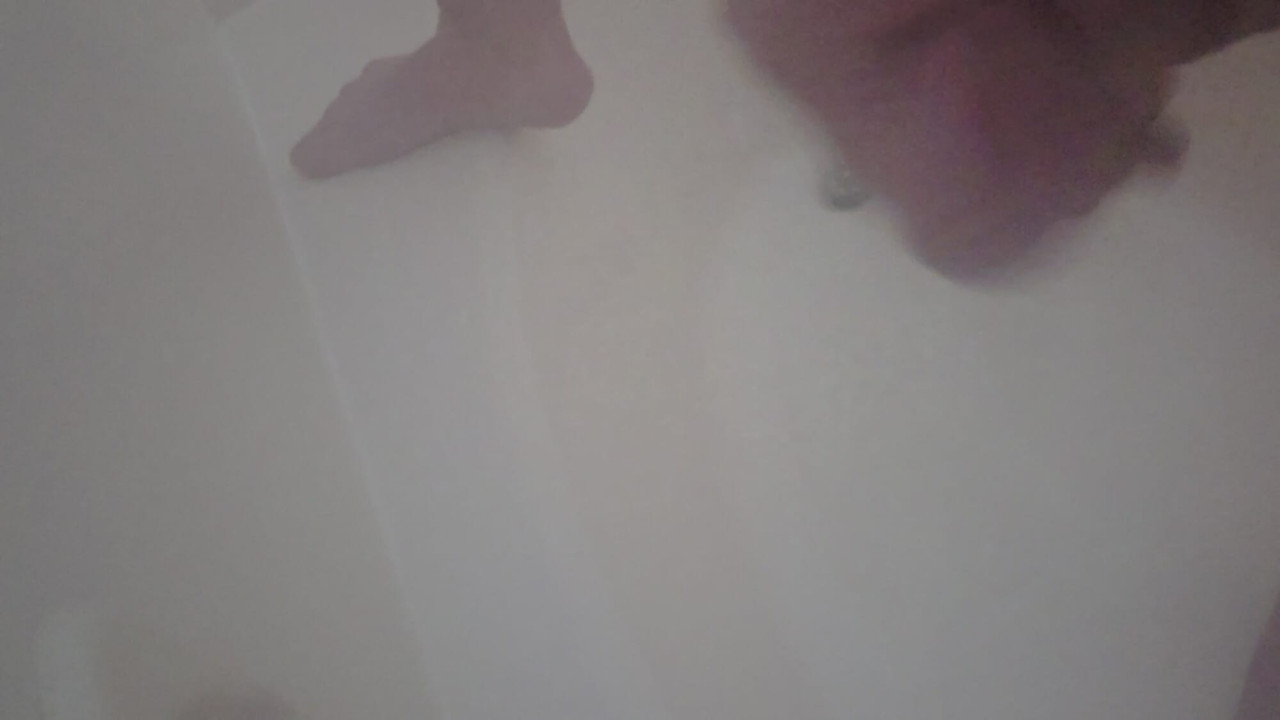 Cumming in shower. Felt good