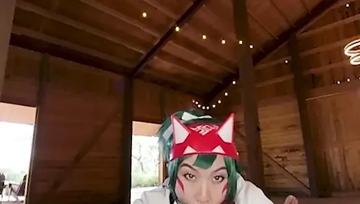 Vrcosplayx kimmy kim sebagai overwatch 2 kiriko ingin kelancaran salah paham dengan gairah murni bagian 1