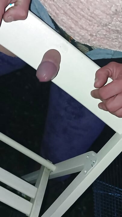 Chair fucked and incessant cumshot