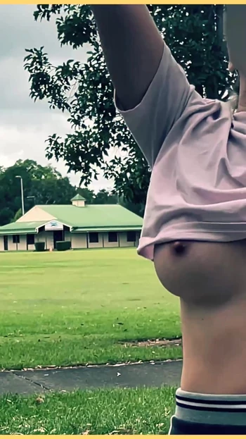 Jaw-dropping moment from "Wifey is dared to play basketball braless and no panties in a short skirt"