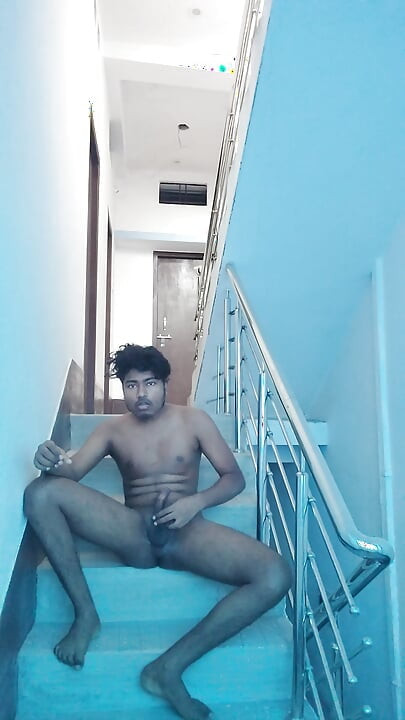 I was alone at home so I did a handjob