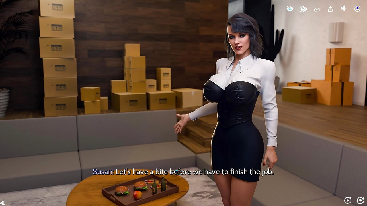 熟女苏珊老板在家里向亚历克西斯寻求帮助，然后把他拉进一个非常私人的性玩具性爱和中出