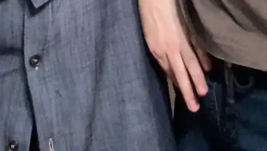 Old Perv Touching Tiny Pussy in Subway