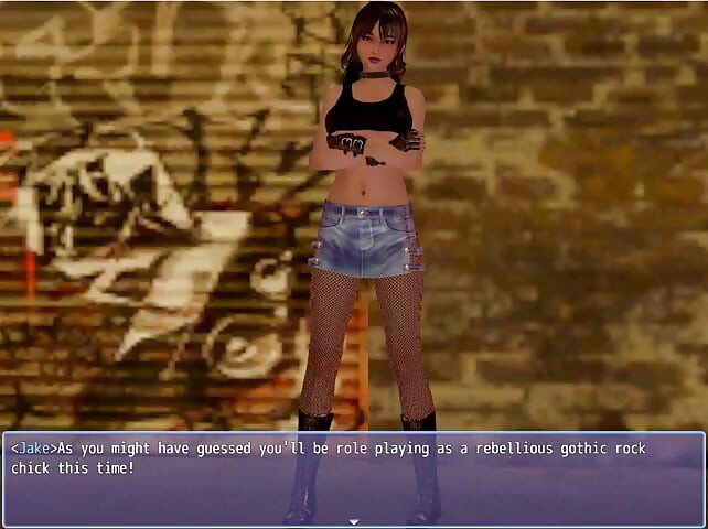 Coming of Ages -gameplay -roleplay - Cosplay - Goth Style Dressed Teen-photoshoot 7 -part 2