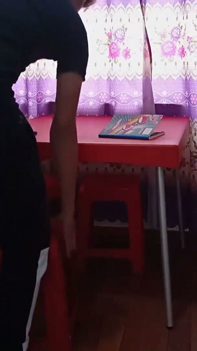 My new sex class teacher teaches me for the first time how to fuck her in the living room while everyone watches us | Clip 1