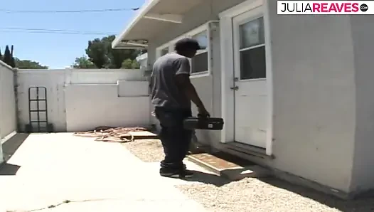 Black craftsman fucks the milf bitch with his giant cock