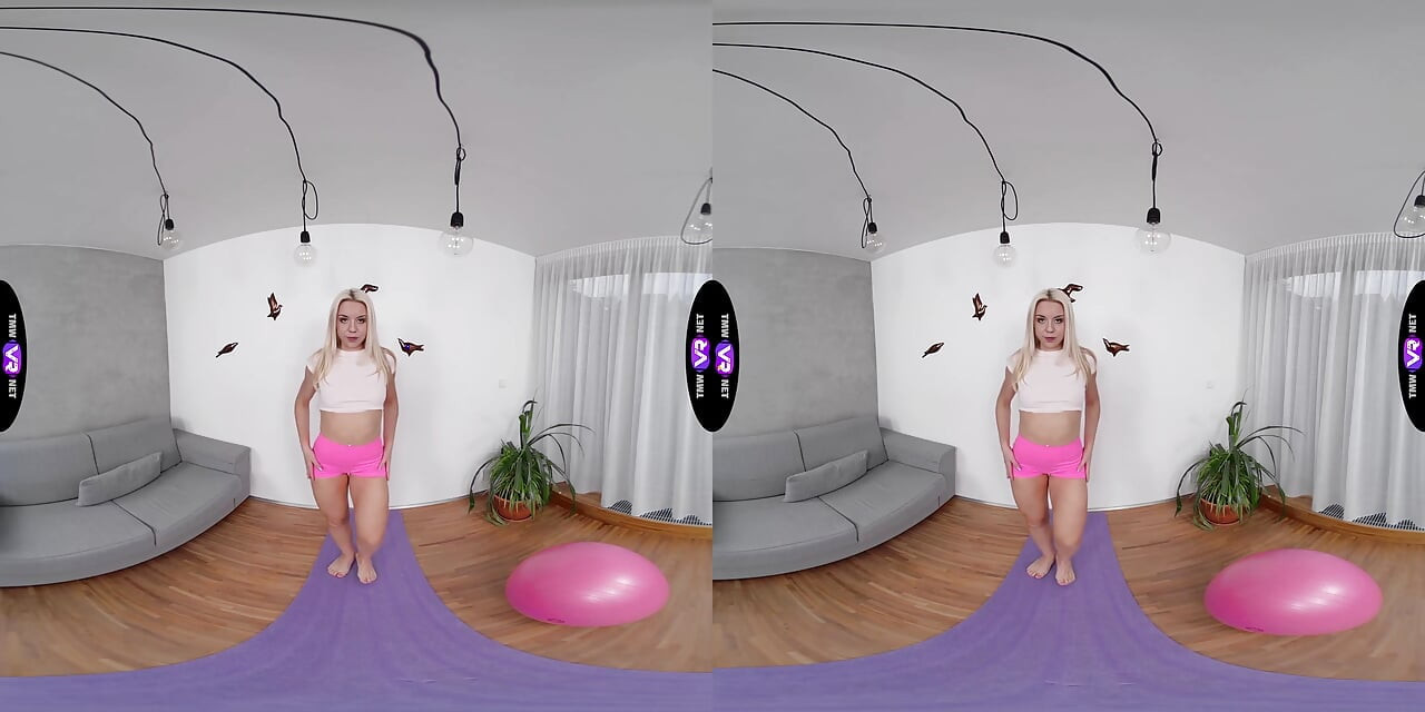 Masturbating on a big pink ball – TmwVRnet