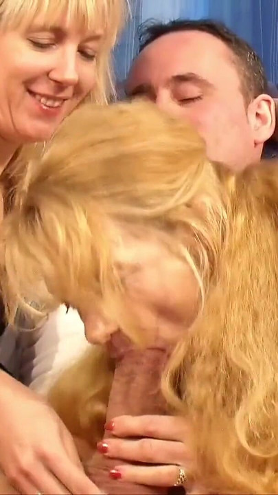 Must-see moment from "GERMAN MATURE TEACHES COUPLE TO FUCK WITH FAT COCK IN THREESOME"