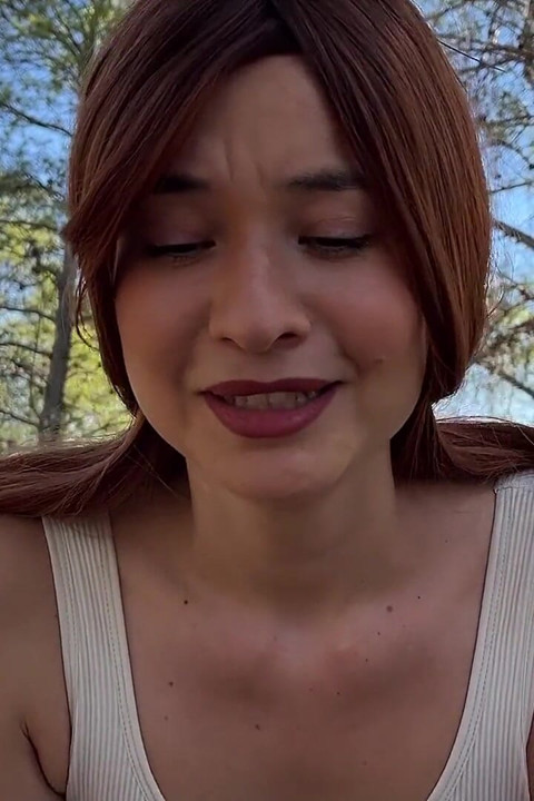 A Little Guy Cums in My Mouth Outdoors - Watching- Spandex-pov