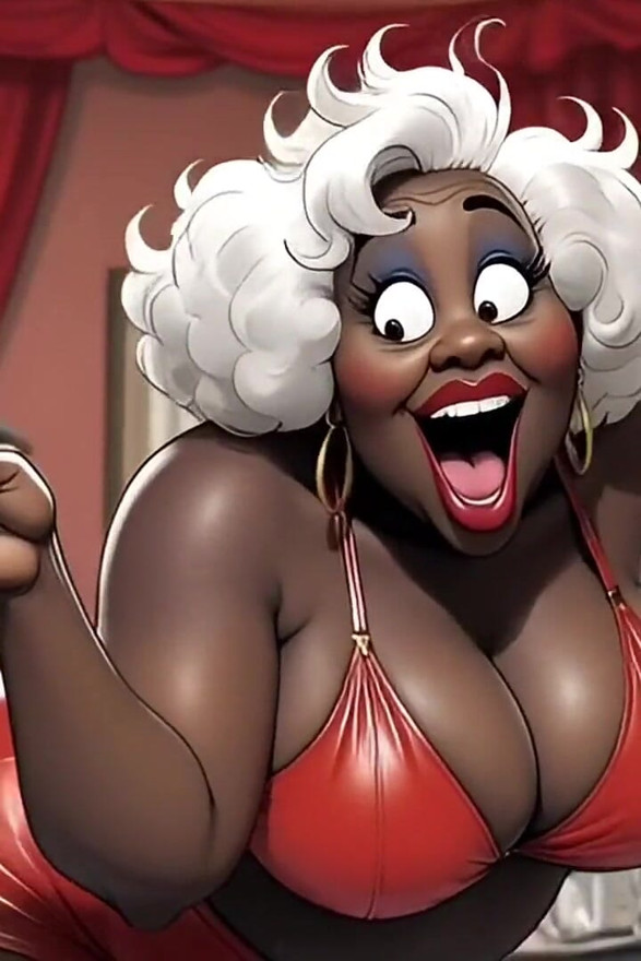 Elite Cuckold Club: Mistress Ebony BBW Fulfilling the Dreams of Old Rich Cuckolds. Cartoon Visual Novel