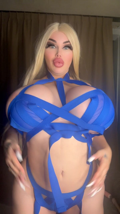 bikini blå babe