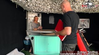 Ordnungsamt erpresst deutsche blonde milf stacy lou zum Sex