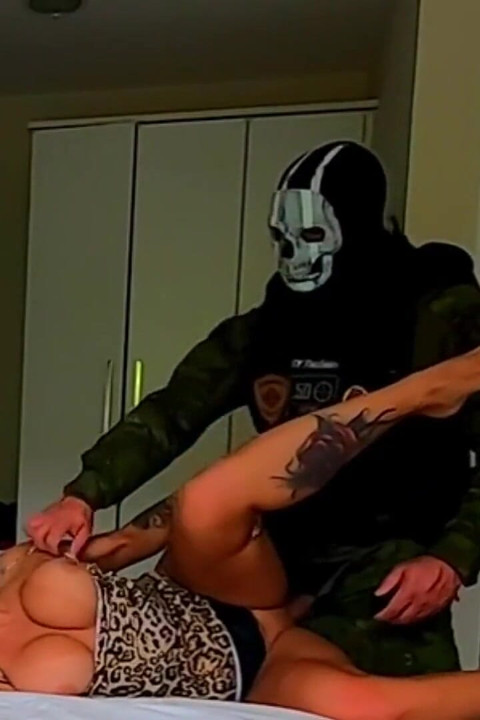 When the Masked Soldier Ghost Entered My Room and Fucked Me Hard.