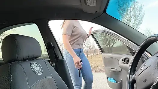 Festsitzende maschine & nackte titten hüpfen, streiche necken pOV