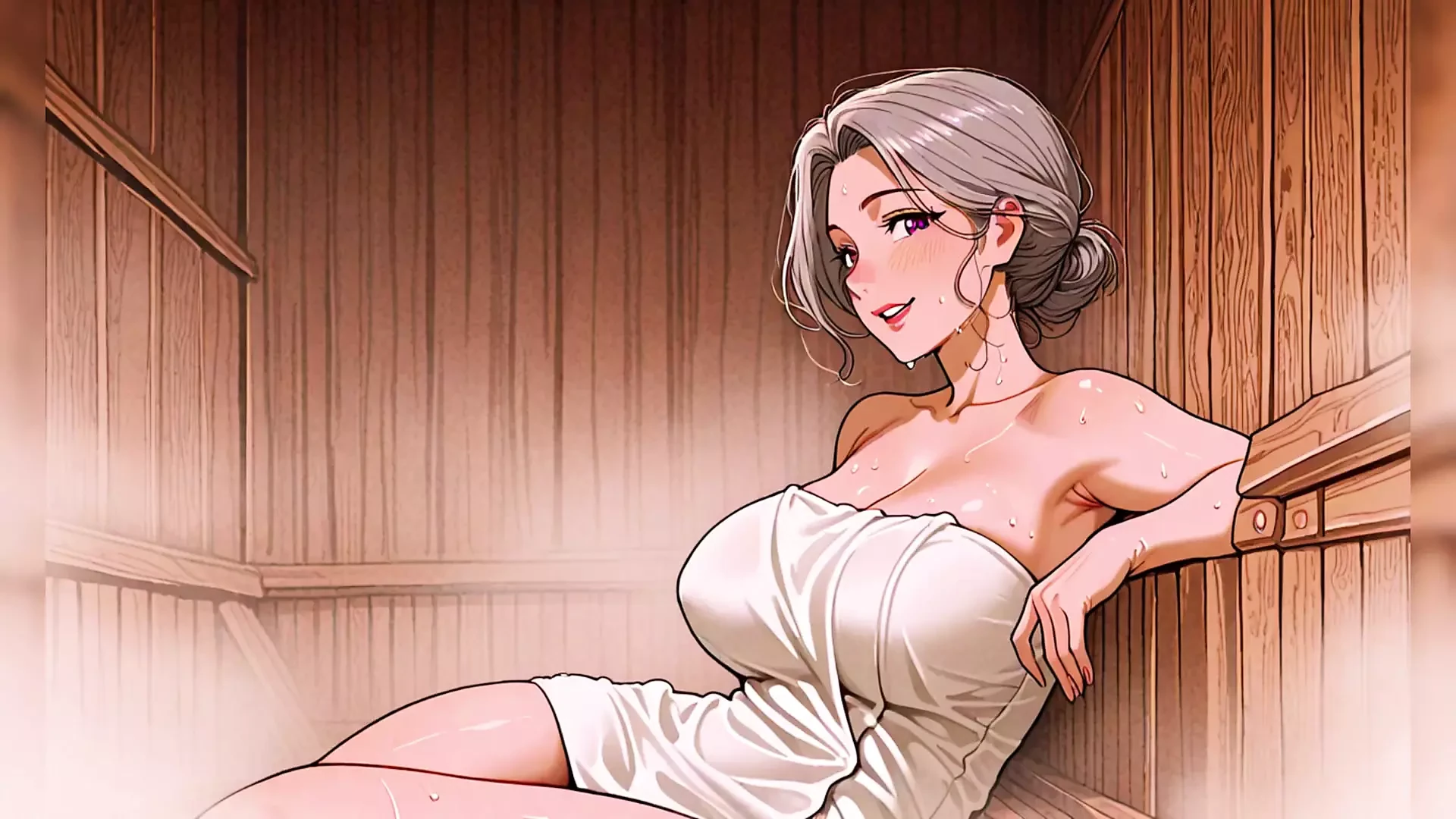 Σέξι σάουνα MILF και GILF πορνό κινουμένων σχεδίων