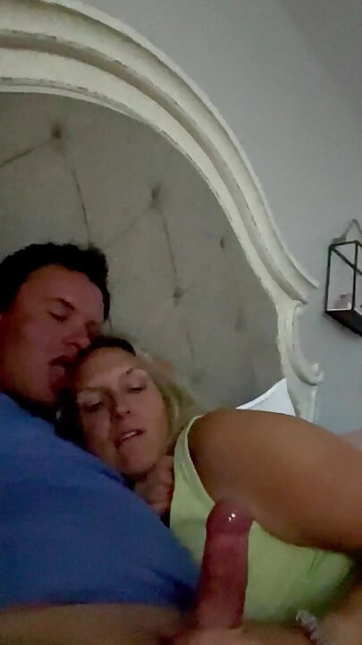 MILF Stepmom shares a bed with her young Cub!