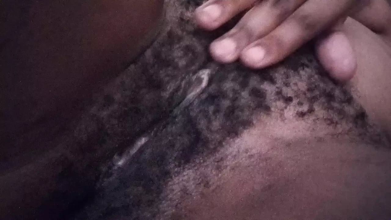 Fancyclit moaning and fingering her nice hairy pussy