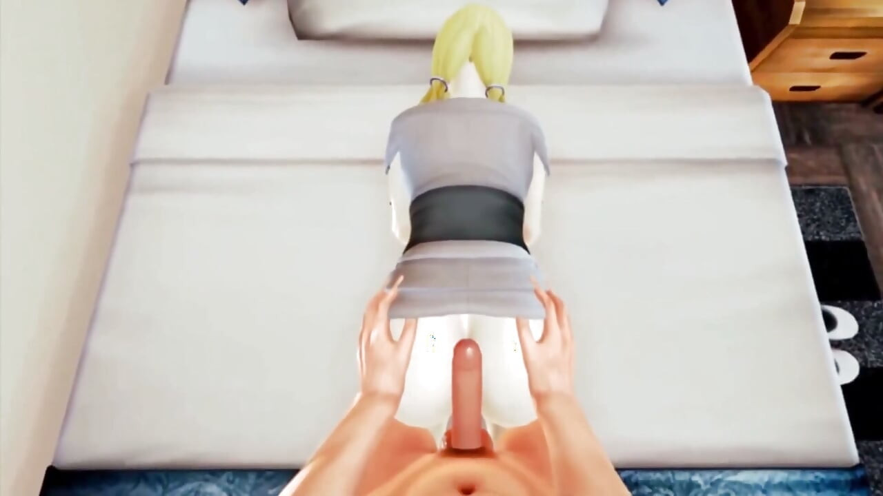 綱手の木ノ葉里 秘密のナルト3D変態パロディ
