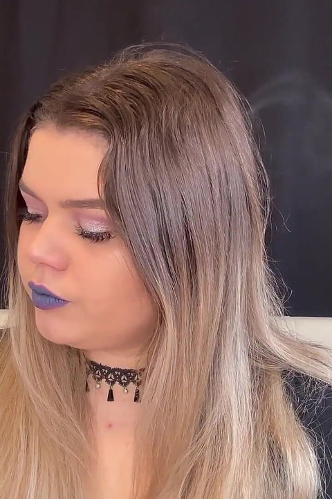 Worship My Smoke: BBW Goddess Puffs Cig & Vape