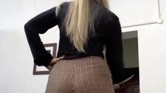 Femdom spanking with woman with big butt
