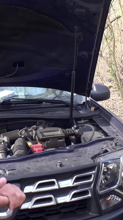 She sucks his cock and he helps her about the car