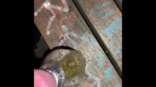 Drinking a Bottle of my Piss Outdoor. Looking for a Top!