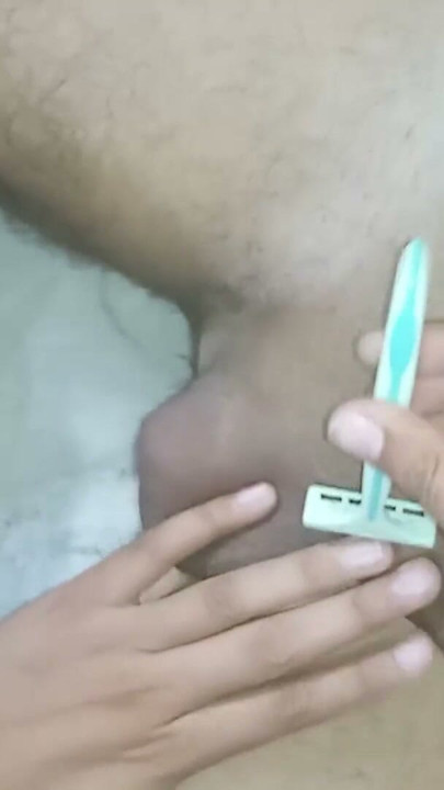 big dick risky Shaveing my Dick teasing masturbate rubbing shaved horny pussy and cumshot orgasm | Clip 1