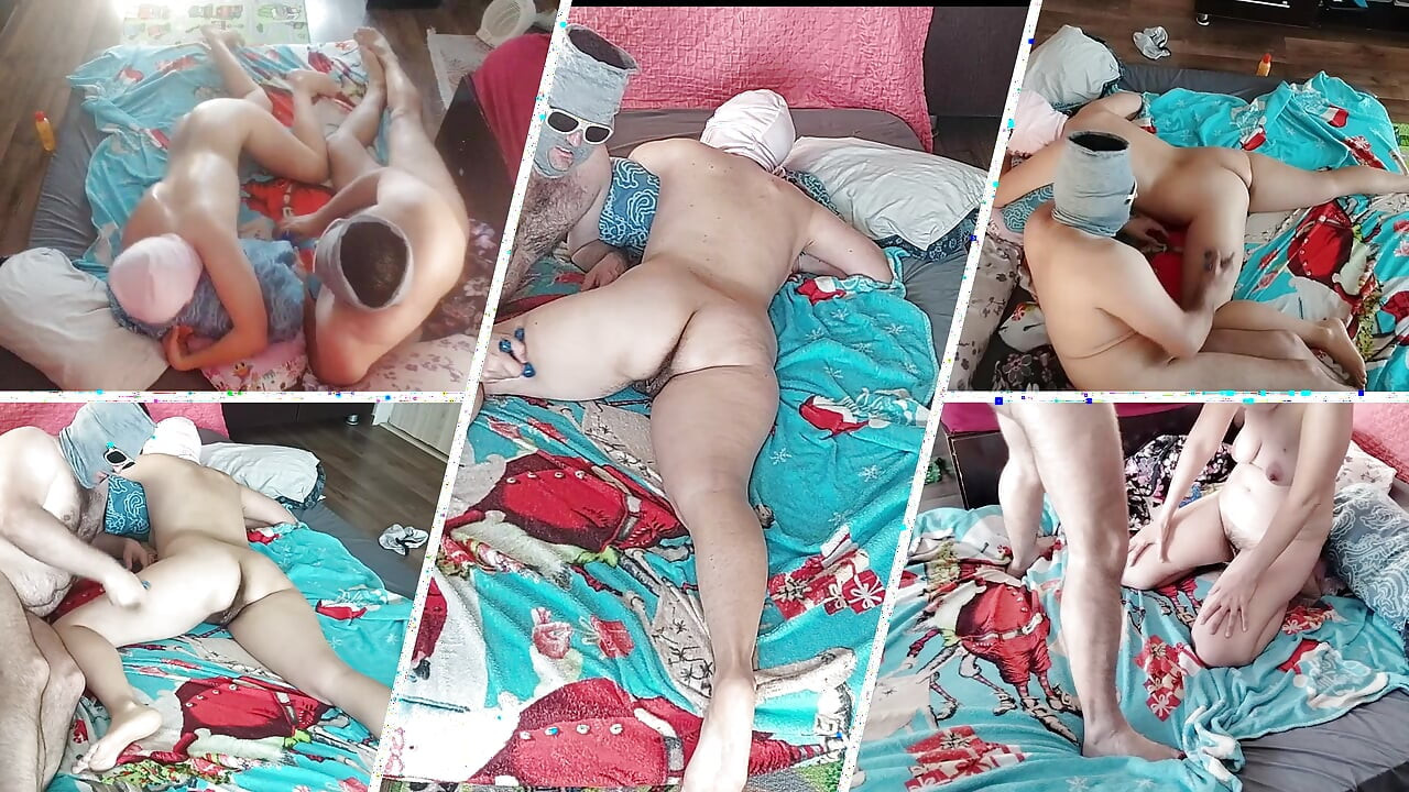 Hot foreplay with a couple, oil massage on the body.