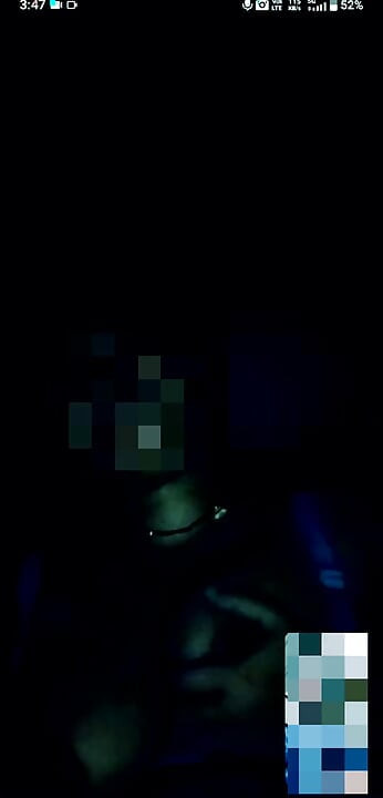 I saw it by video calling.