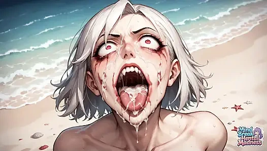Join the Mind Break Mental Madness Excursion as a Sun-kissed Ash-blonde Hotty Collapses Onto the Sandy Shore