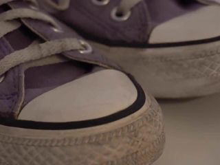 我姐姐的鞋子：converse Purple low i 4k