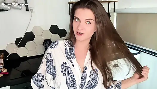 Hot Stepmother with Wet Cumming Cock was Caught by Her Stepson in Her Bedroom