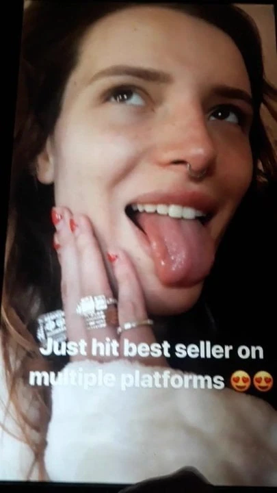 Jerking & cumming to Bella Thorne, cum tribute 2020