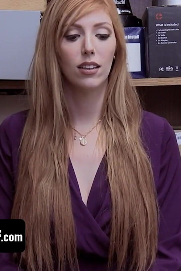 Shoplyfter Mylf - redhead MILF and stepdaughter fucked in the backroom by horny officers