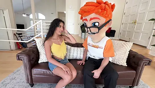 Ich habe beobachtet, wie kleine titten claire black nackt auf meinem schwanz in pornDudeCasting hüpfen