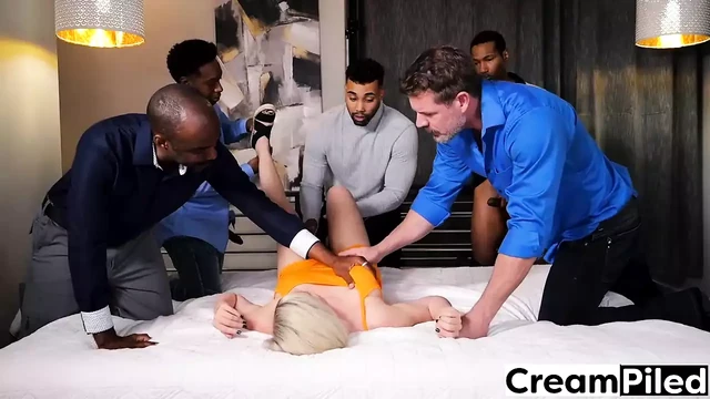 MILF Kyla Keys Welcomes Double Black Cock In Orgy Session