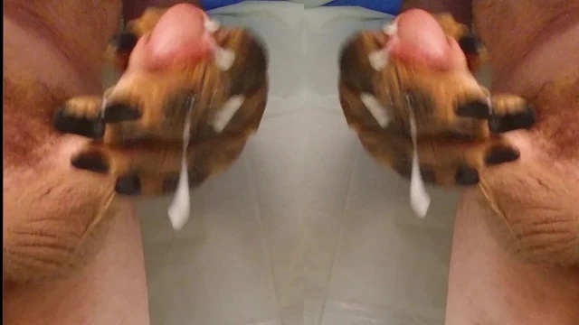 Two Cocks cumming together = Huge Cum shot