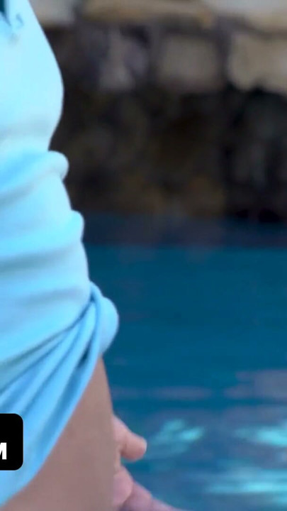 Curvy Teen Alice Visby Gets Oiled Up And Fucked By The Pool | Clip 2