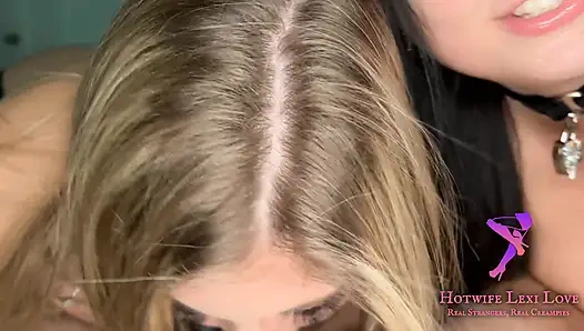 Ateşli evli kadın Lexi Love ve Genesis sikişiyor ve eski erkek arkadaşını emiyor ve büyük göğüslerine boşalana kadar