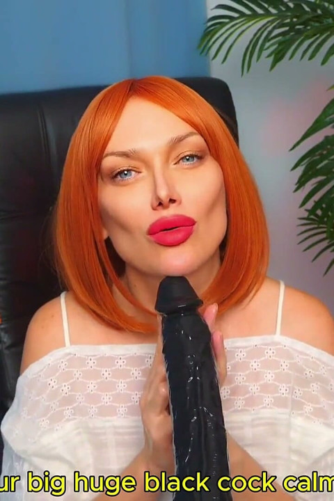 JOI with Big Black Dildo Watch Me Stroke It & Follow My Instructions