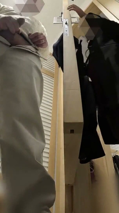 Slutty French Teacher Public Dressing Room Helps Me Cum Voyeur Store Milan - MissCreamy | Clip 1
