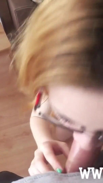 Stunning moment from "Mature redhead teaches teen girl in a threesome how to suck"