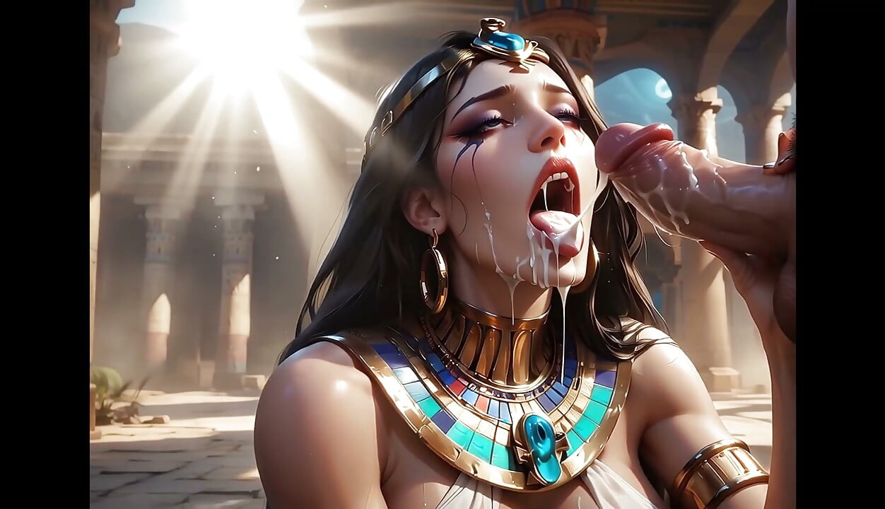 Cleopatra fucked by an Egyptian God