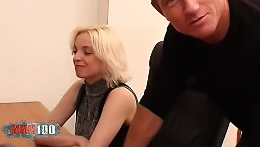 Pascal Saint James Bangs His Skinny Czech Secretary Maica on the Office Desk