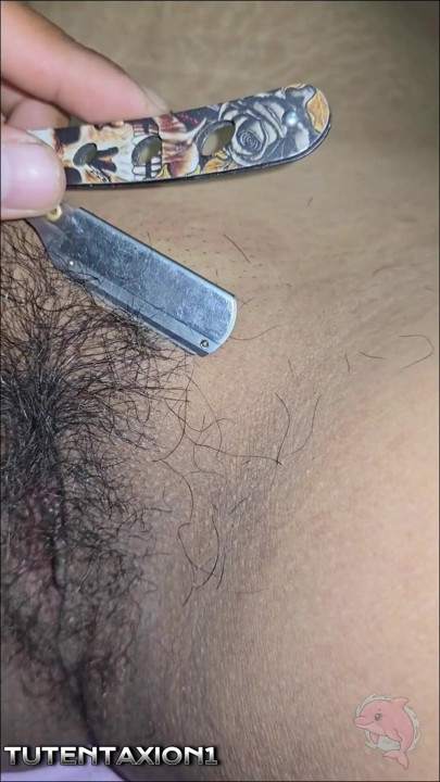 Sister-in-law gets her hairy vagina shaved and then puts cock in her | Clip 2