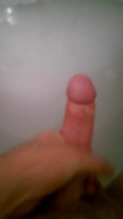 Playing with my cock in bath