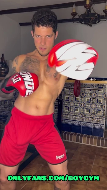 BOXING and CUMMING🥵My Big Cock Is Very Special