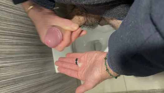 I fucked a Straight  in toilet while his wife was shopping