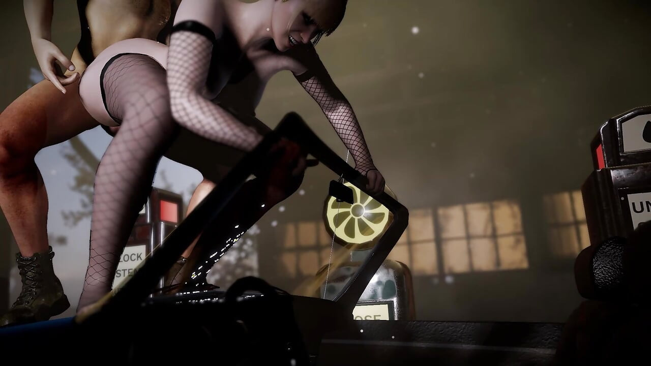 Fucking a Sissy Ladyboy on Hood of a Car